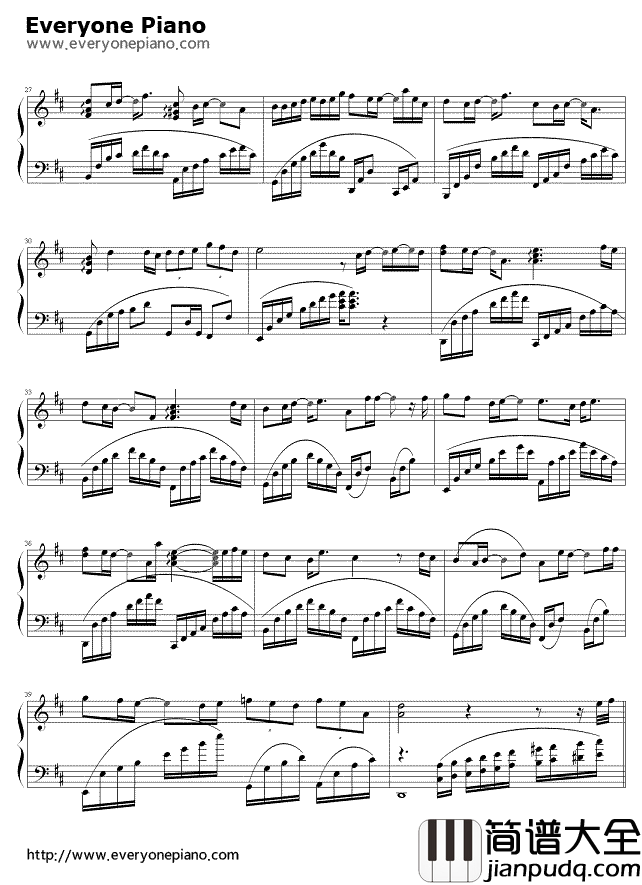 一千年以后_钢琴谱_林俊杰