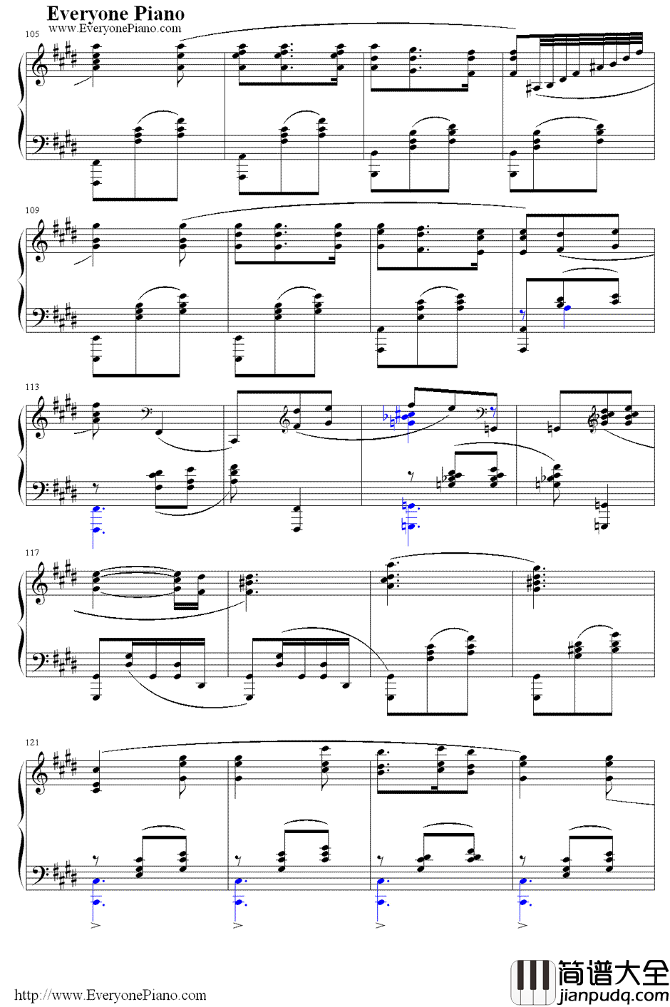 满天钢琴谱_Kalafina_Fate/Zero第19集片尾曲