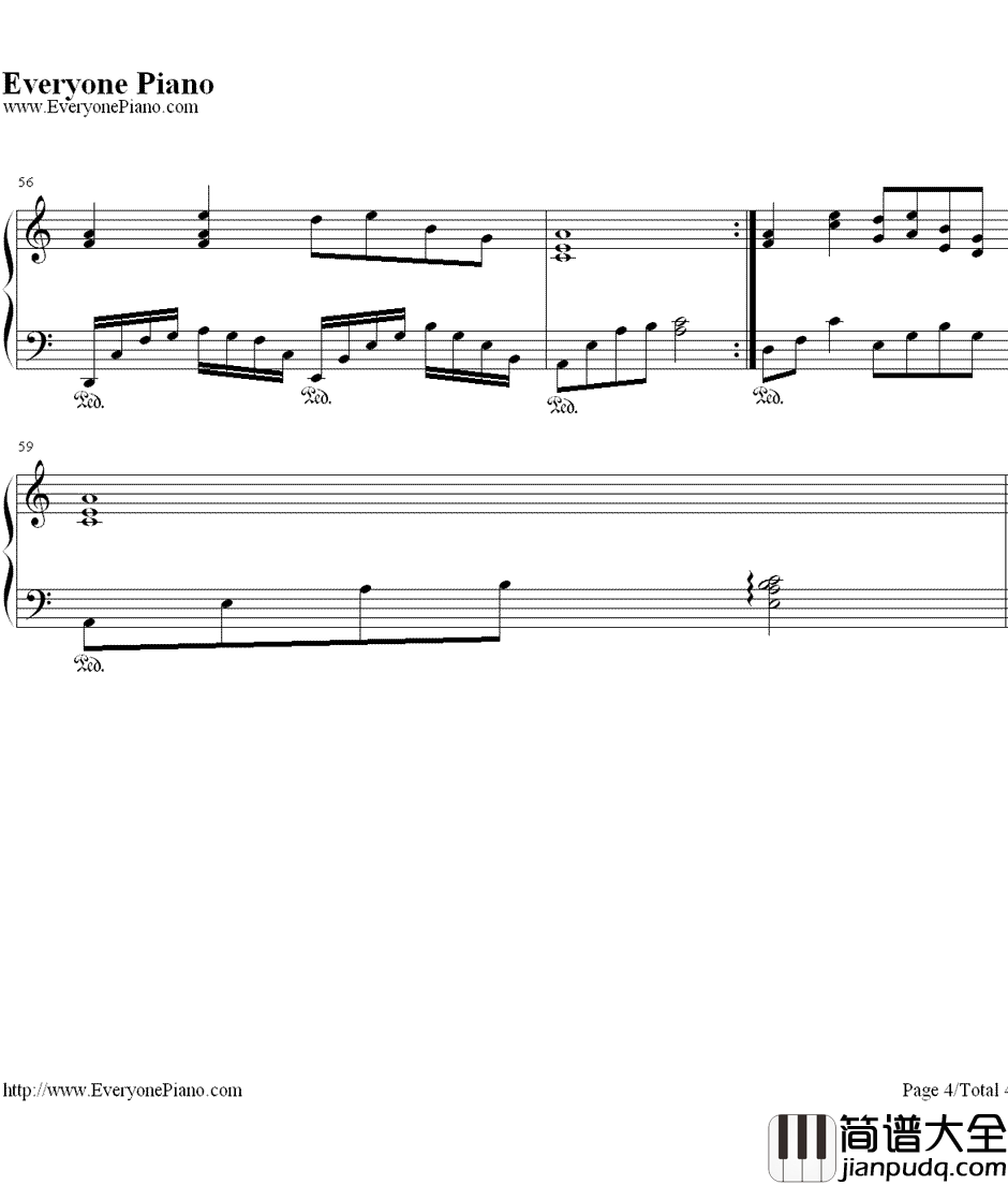 伤声钢琴谱_许嵩