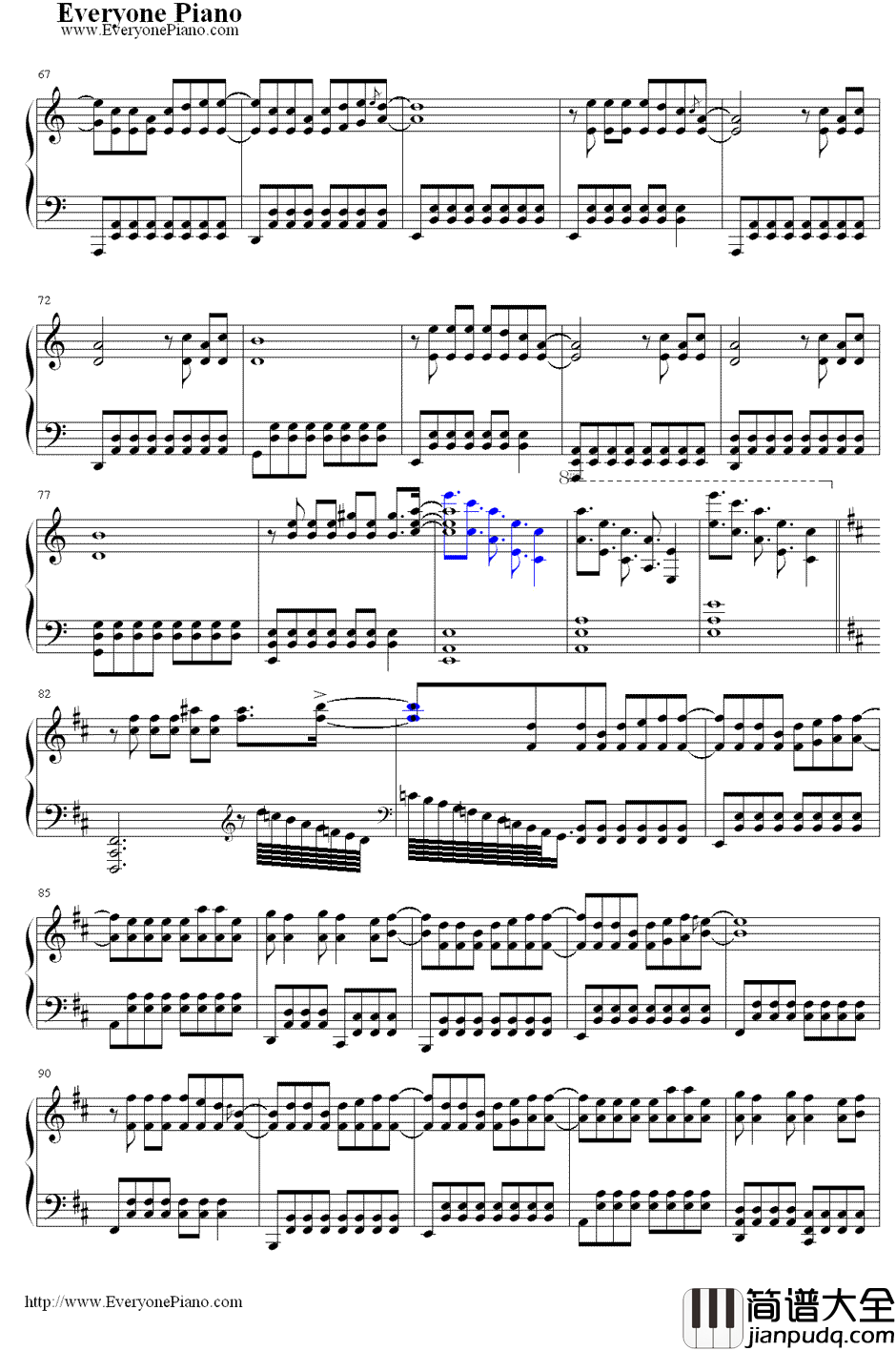 黑暗骑士钢琴谱_林俊杰