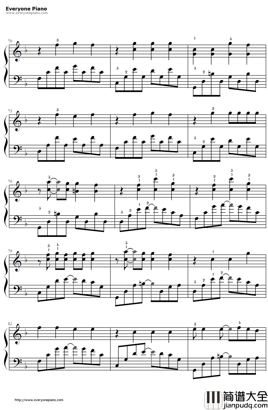 How_You_Remind_Me钢琴谱_Avril_Lavigne__海贼王剧场版:Z_主题曲