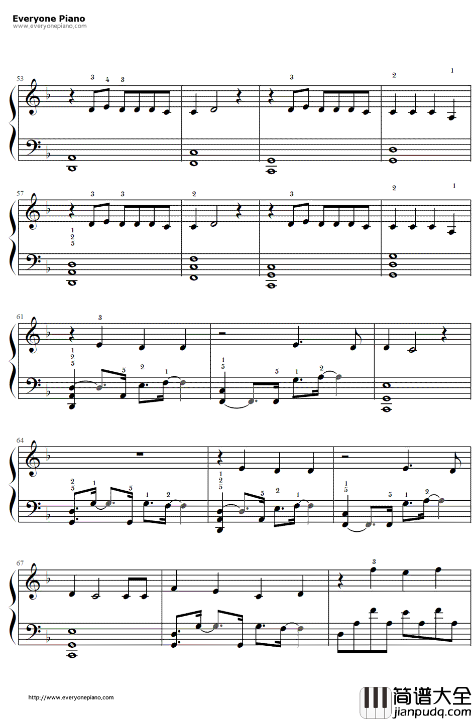 How_You_Remind_Me钢琴谱_Avril_Lavigne__海贼王剧场版:Z_主题曲