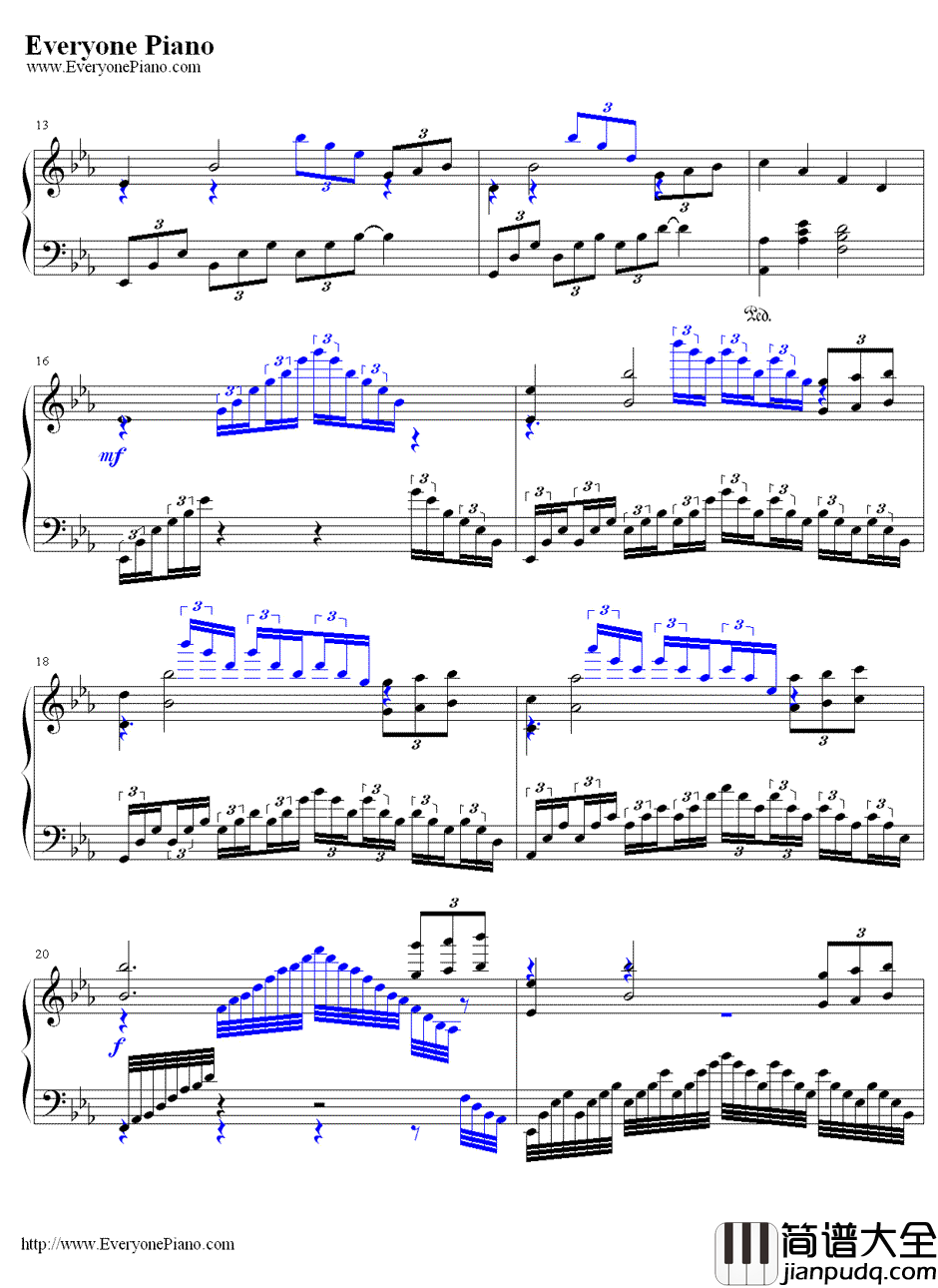 寂寞先生钢琴谱_曹格