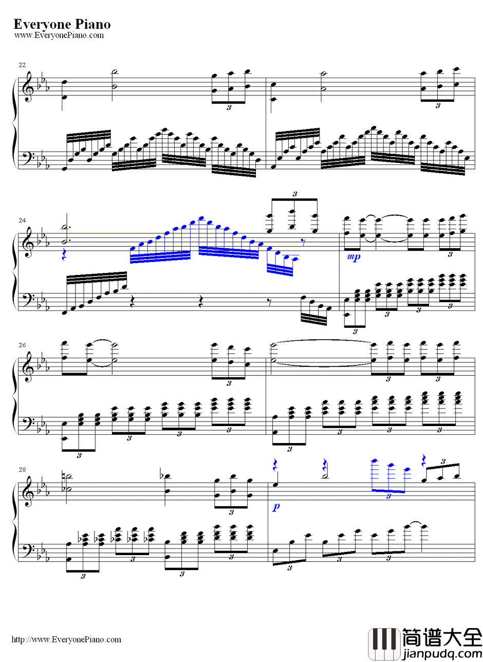 寂寞先生钢琴谱_曹格