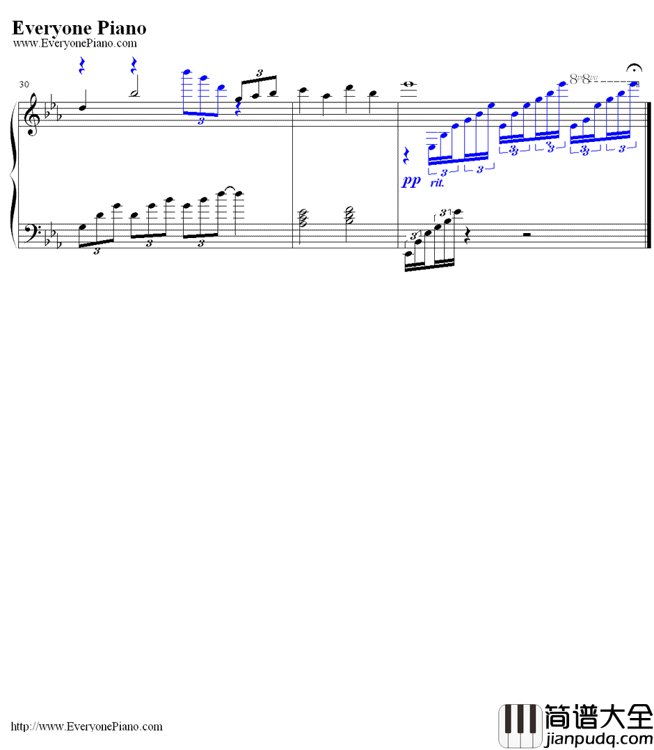 寂寞先生钢琴谱_曹格