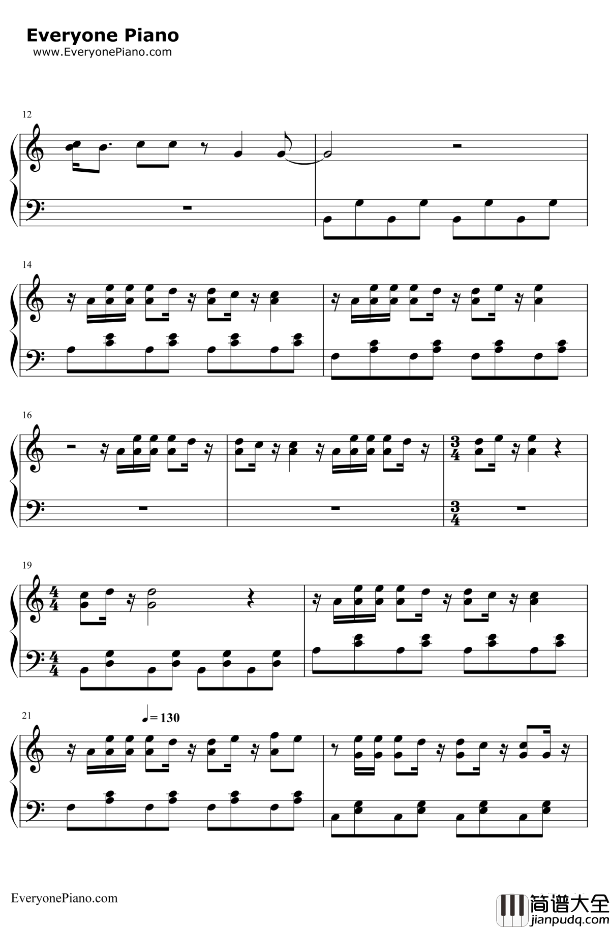 Stronger(What_Doesn't_Kill_You)钢琴谱_Kelly_Clarkson