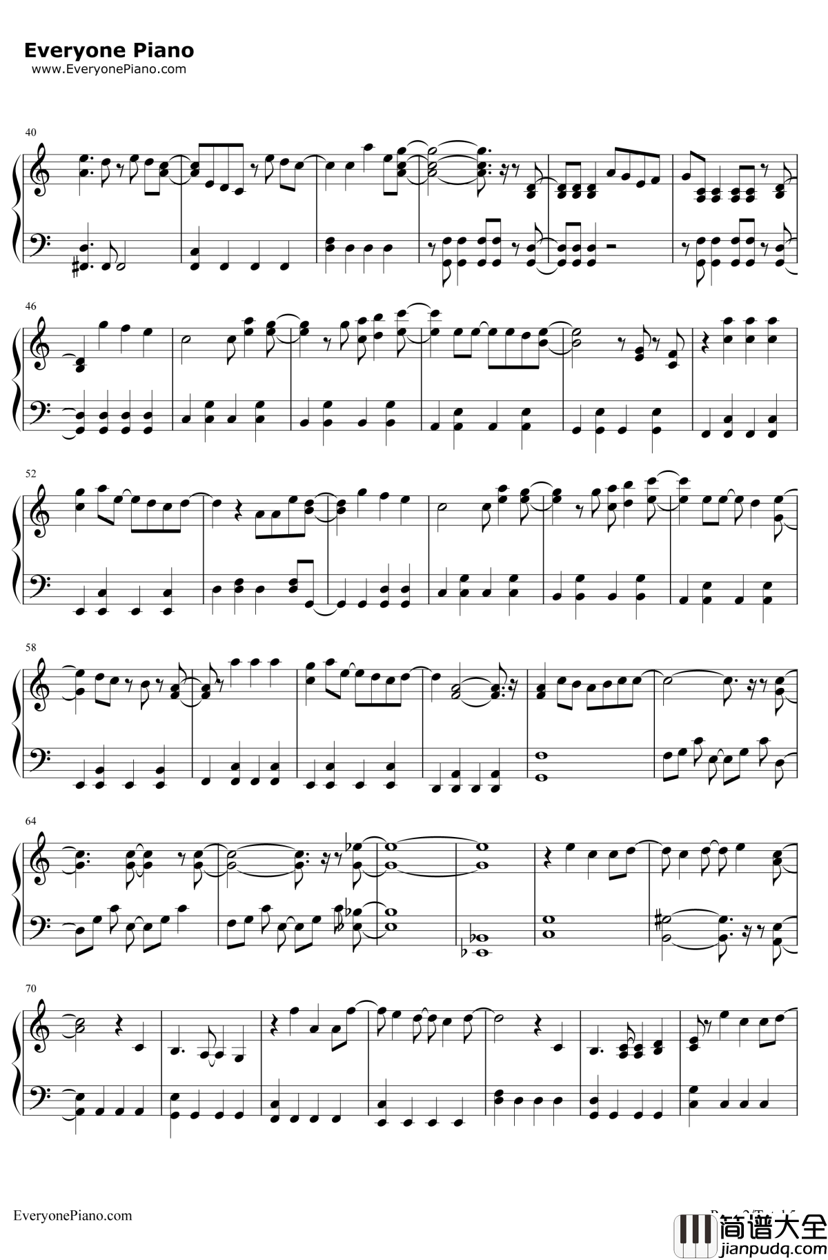 崇尚麻里子（上からマリコ）钢琴谱_AKB48