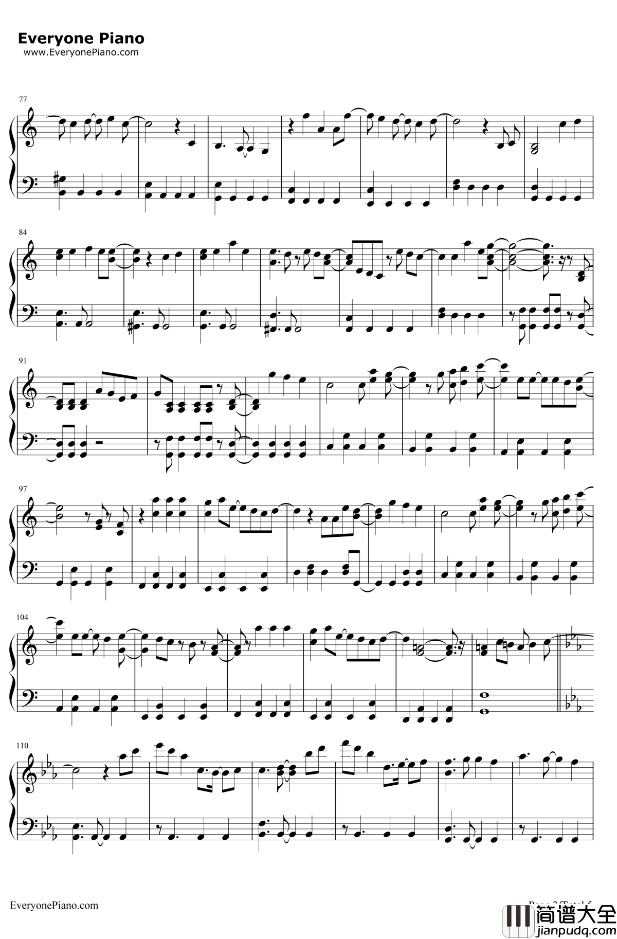 崇尚麻里子（上からマリコ）钢琴谱_AKB48