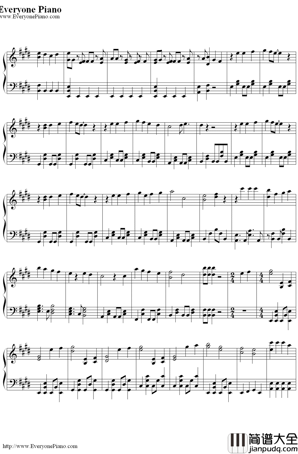 无限重播(ヘビーローテーション)钢琴谱_AKB48