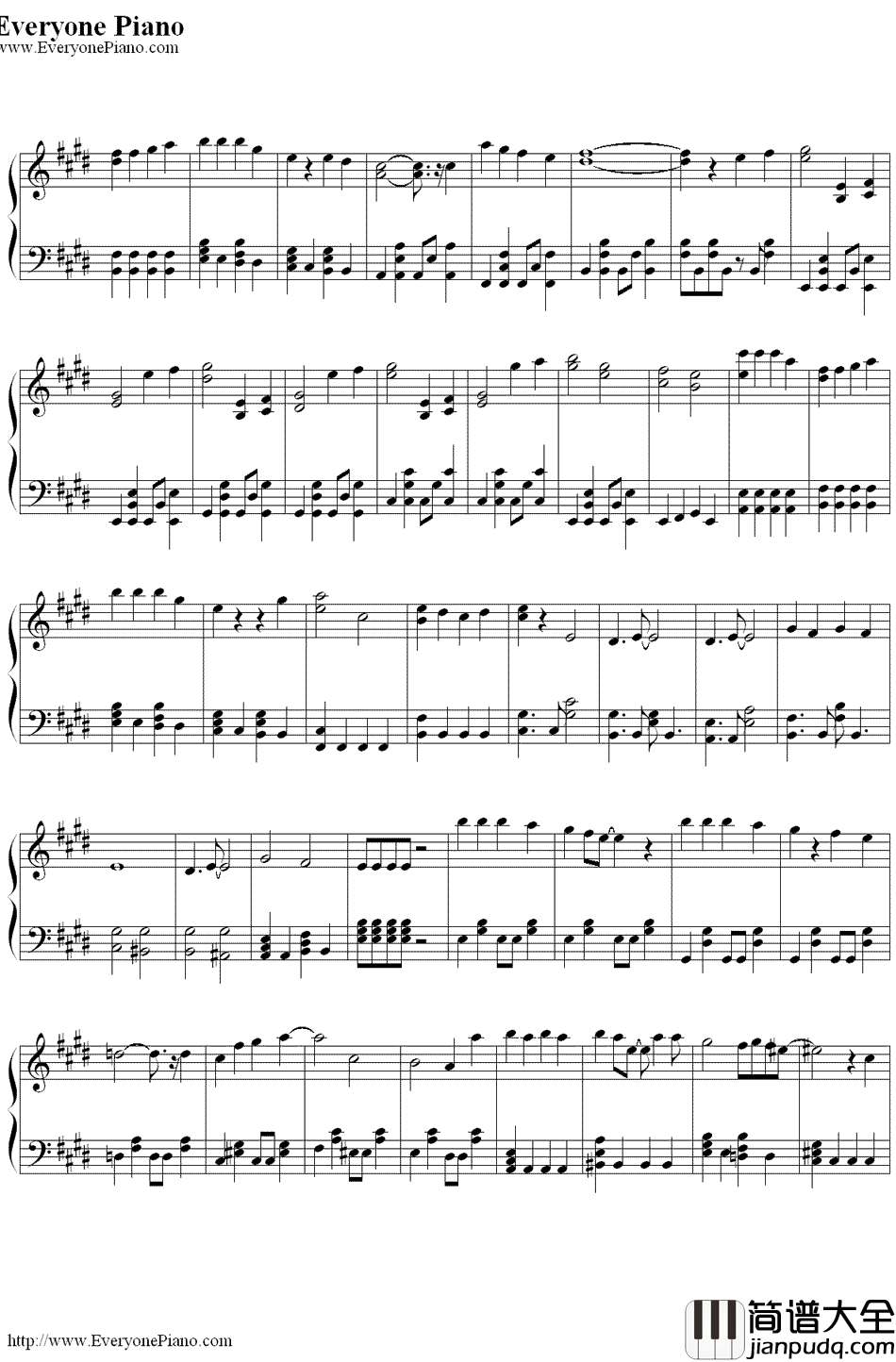 无限重播(ヘビーローテーション)钢琴谱_AKB48