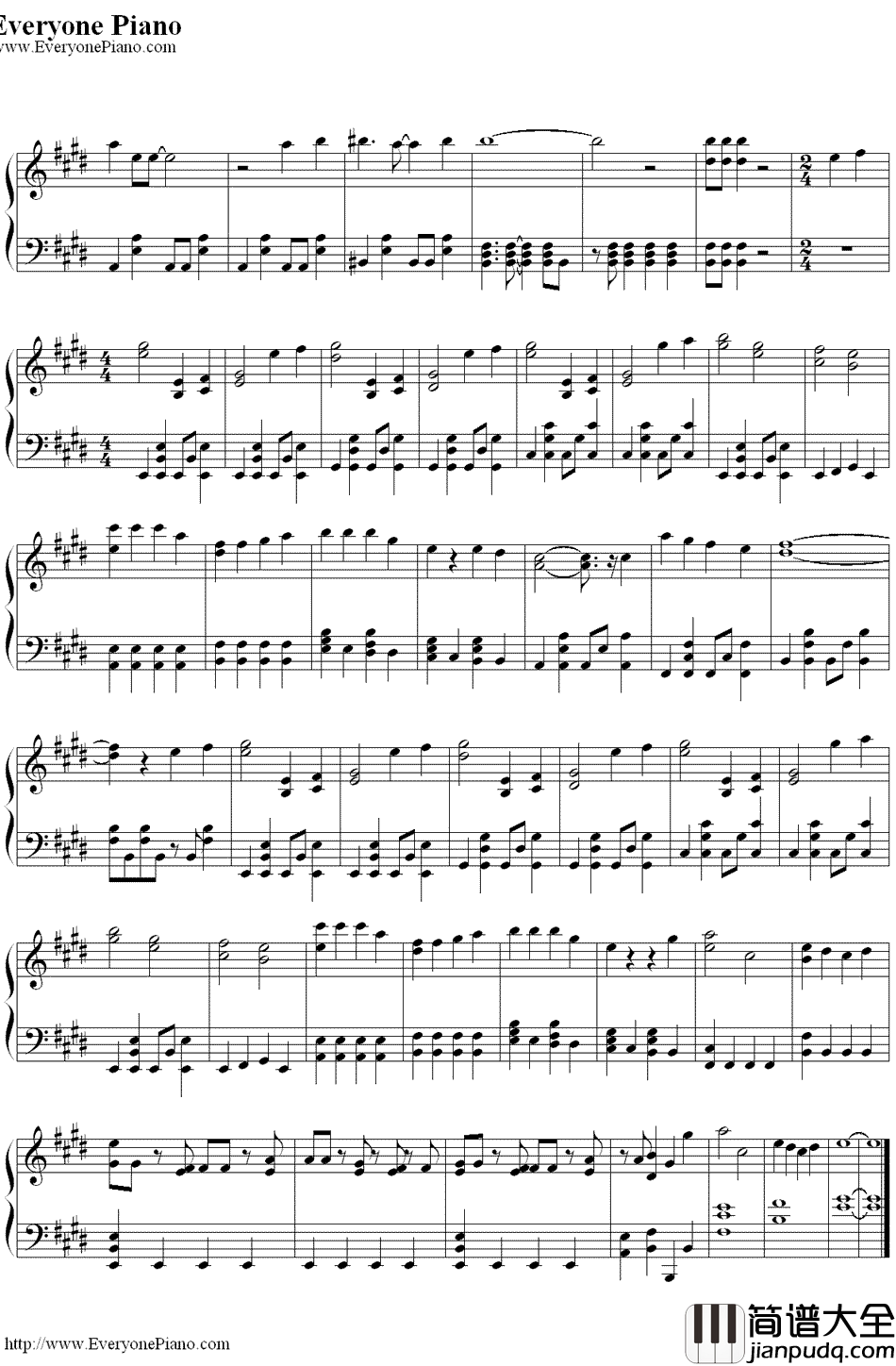 无限重播(ヘビーローテーション)钢琴谱_AKB48