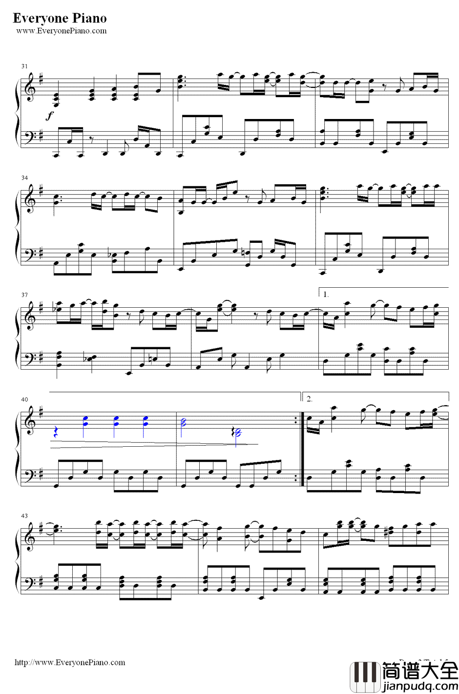 变成樱花树(桜の木になろう)钢琴谱_AKB48