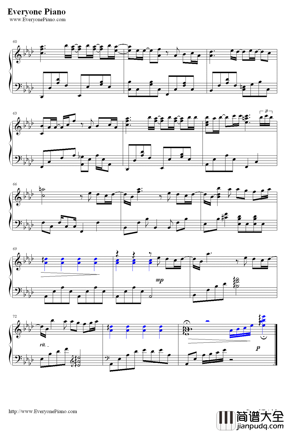 变成樱花树(桜の木になろう)钢琴谱_AKB48