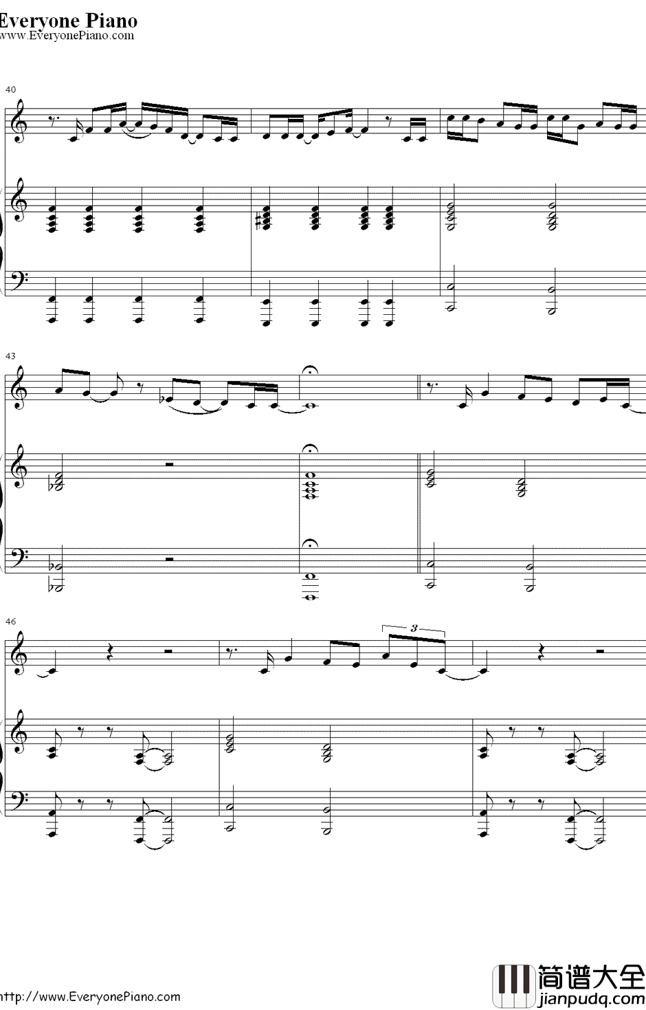 Speechless钢琴谱_Lady_Gaga