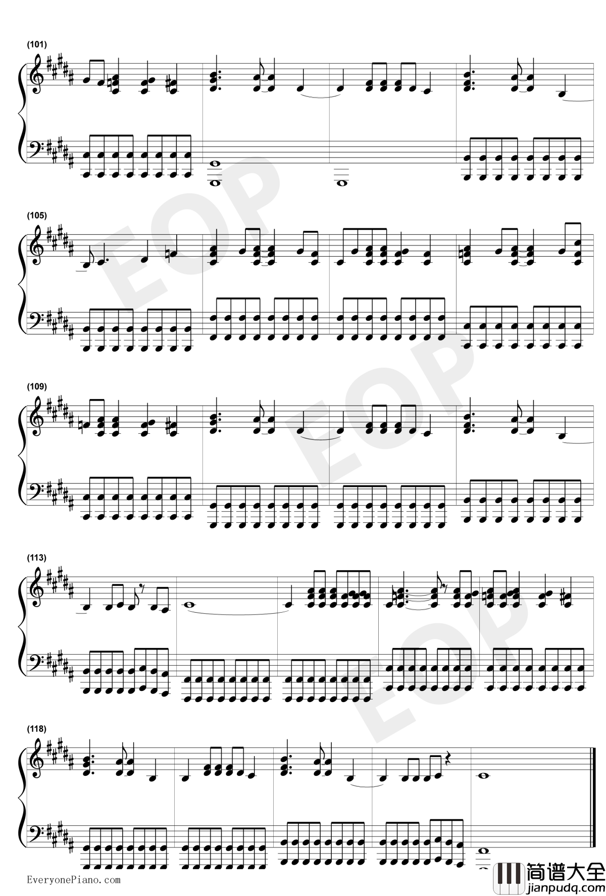 You_Belong_With_Me钢琴谱_Taylor_Swift