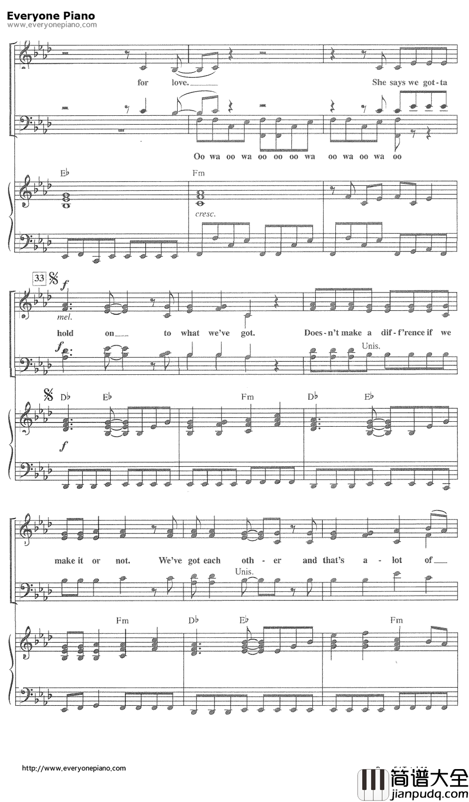 Livin'_on_a_prayer钢琴谱_Bon_Jovi邦乔维