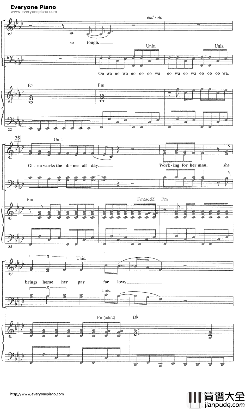 Livin'_on_a_prayer钢琴谱_Bon_Jovi邦乔维