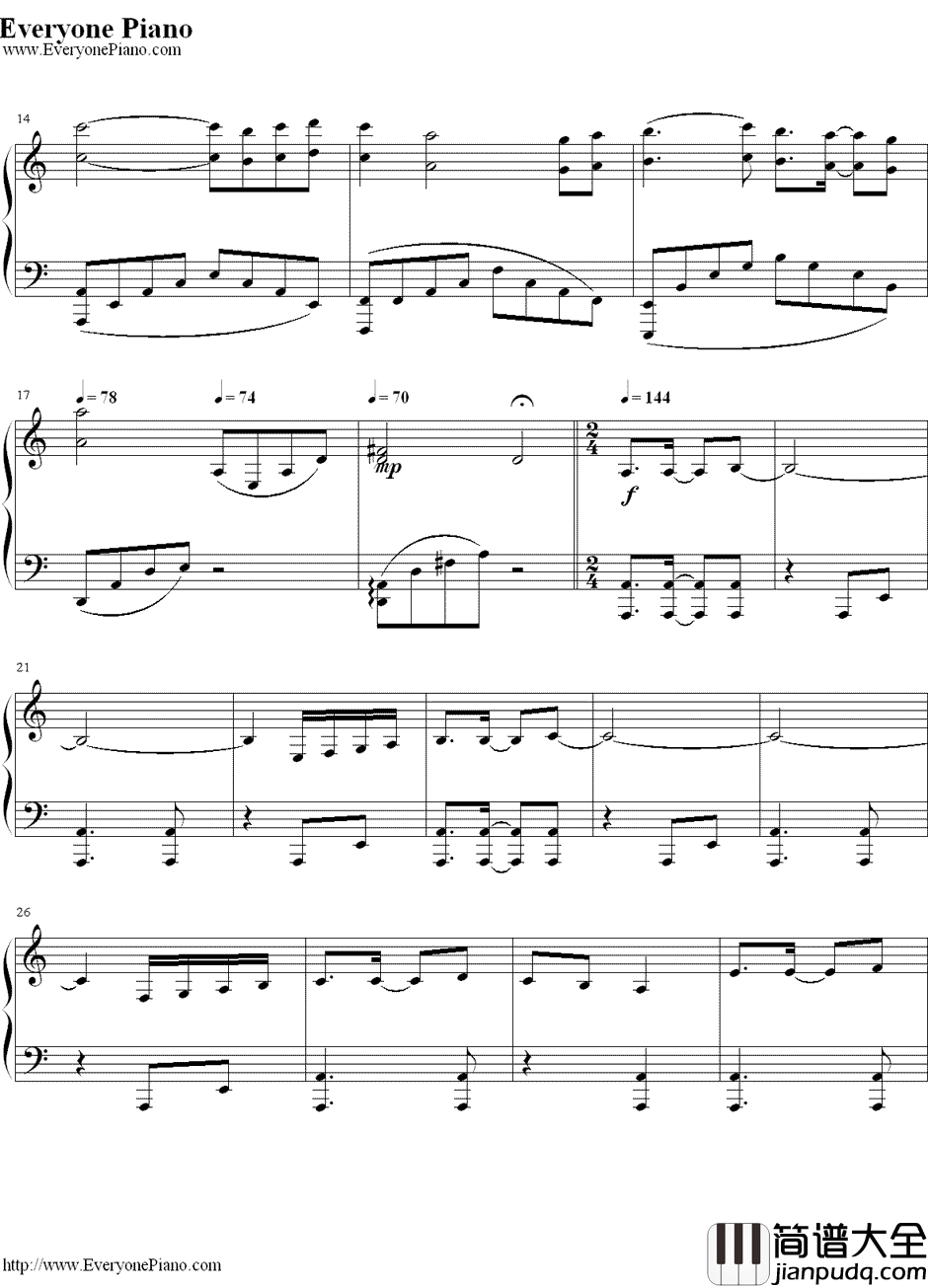 MGS钢琴谱_Norihiko_Hibino__合金装备2_主旋律