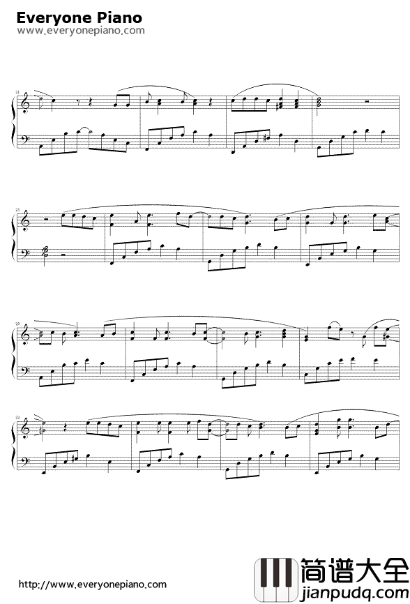 Always_Online钢琴谱_林俊杰_一直在线