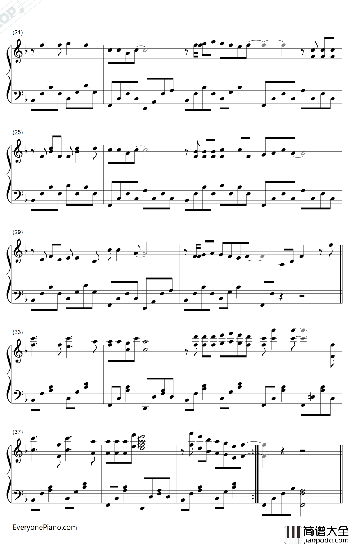 爸爸去哪儿钢琴谱_叶圣涛_同名真人秀主题曲