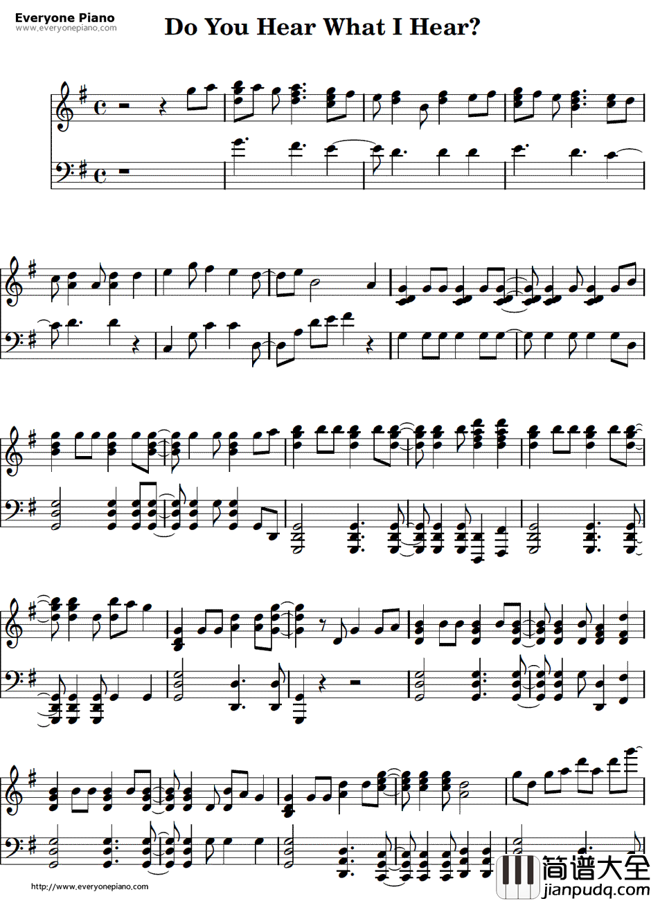 Do_You_Hear_What_I_Hear钢琴谱_Bing_Crosby