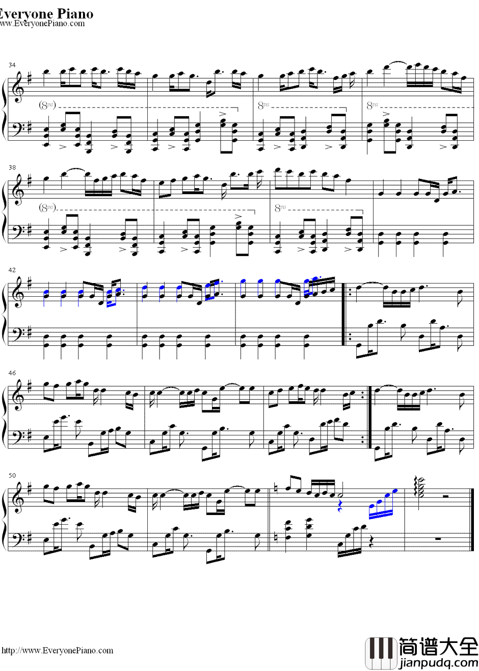 别了充满回忆的地方钢琴谱_初音未来