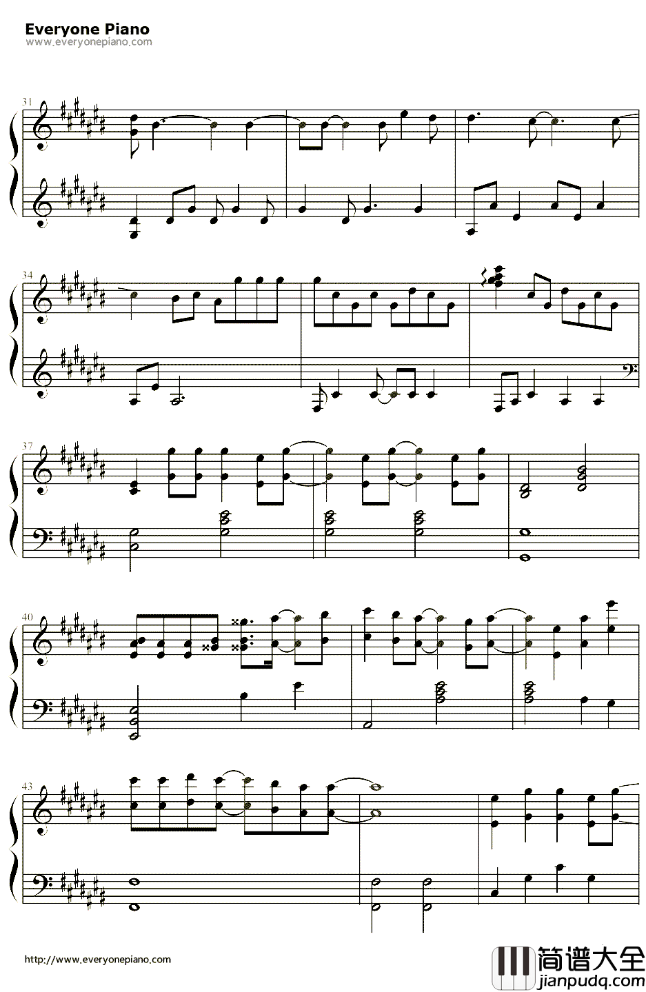 CarryOn钢琴谱_Ali_韩剧信义片尾曲