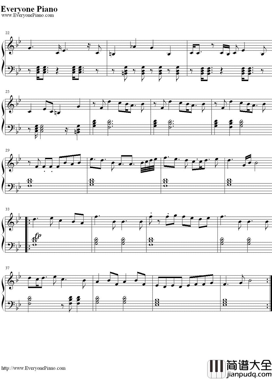 光(Hikari)钢琴谱_宇多田光