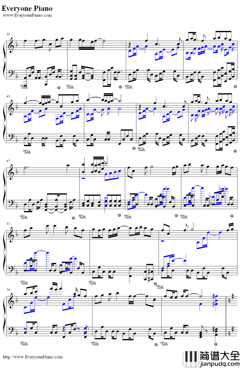 あなたの歌姫（你唯一的歌姬）钢琴谱_初音未来