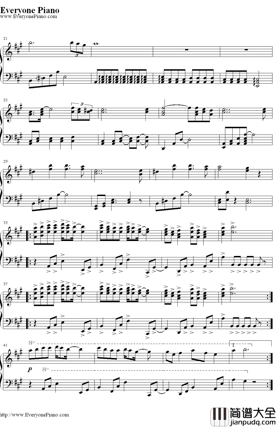 翼をください钢琴谱_赤い鸟_给我一双翅膀_赤い鸟