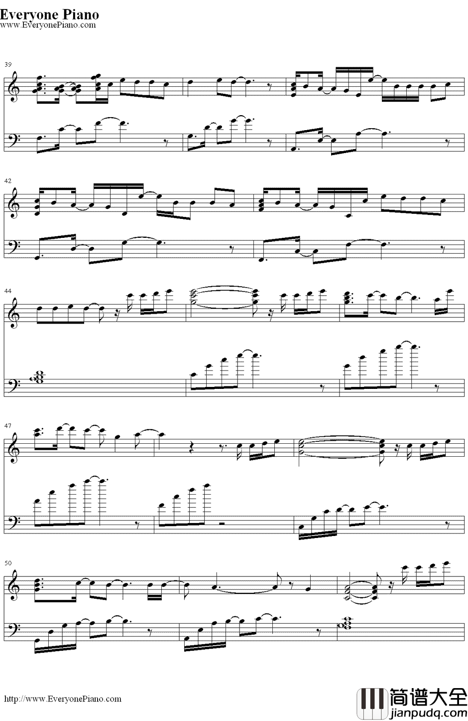 NothingLikeUs钢琴谱_JustinBieber