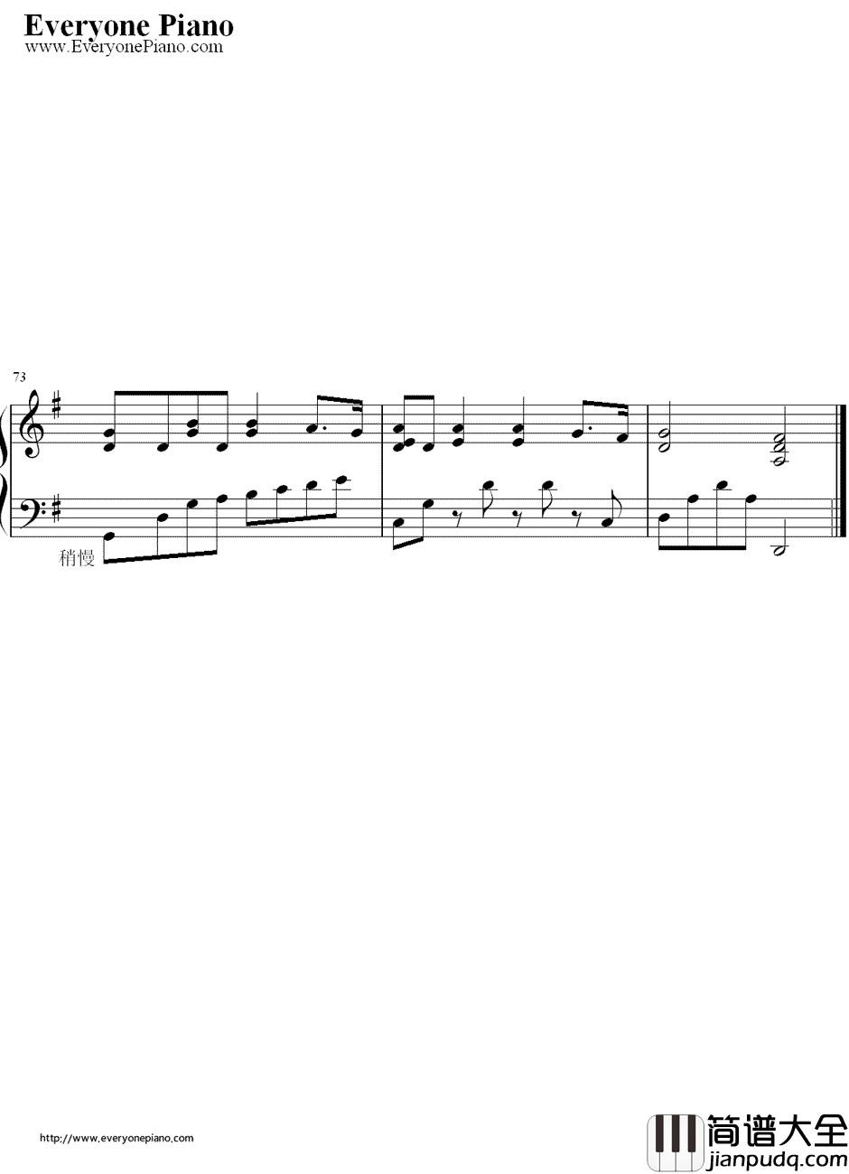 粉雪钢琴谱_Remioromen_日本电视剧_一公升的眼泪_插曲