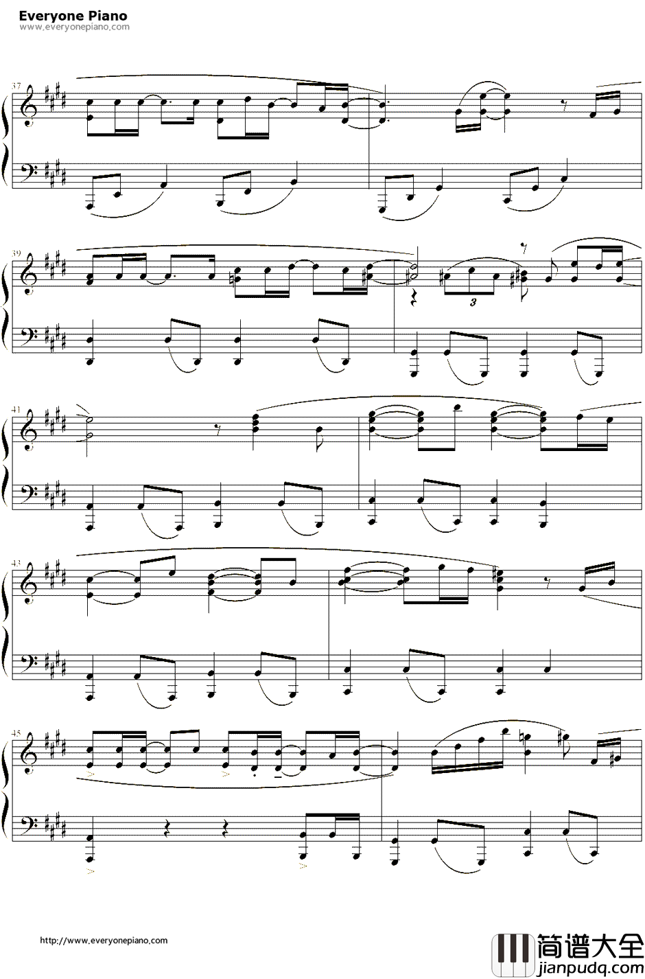 相同天空下不同时间里钢琴谱_珠熙(8Eight)_仁显王后的男人OST