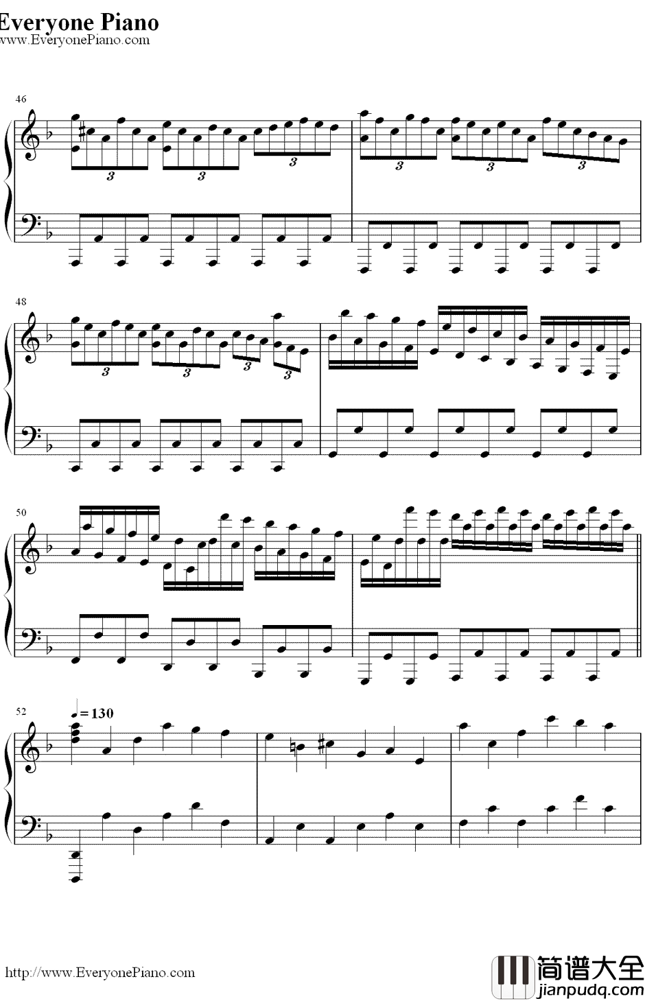 亨德尔的萨拉班德(Handel'sSarabande)钢琴谱_马克西姆MaksimMrvica