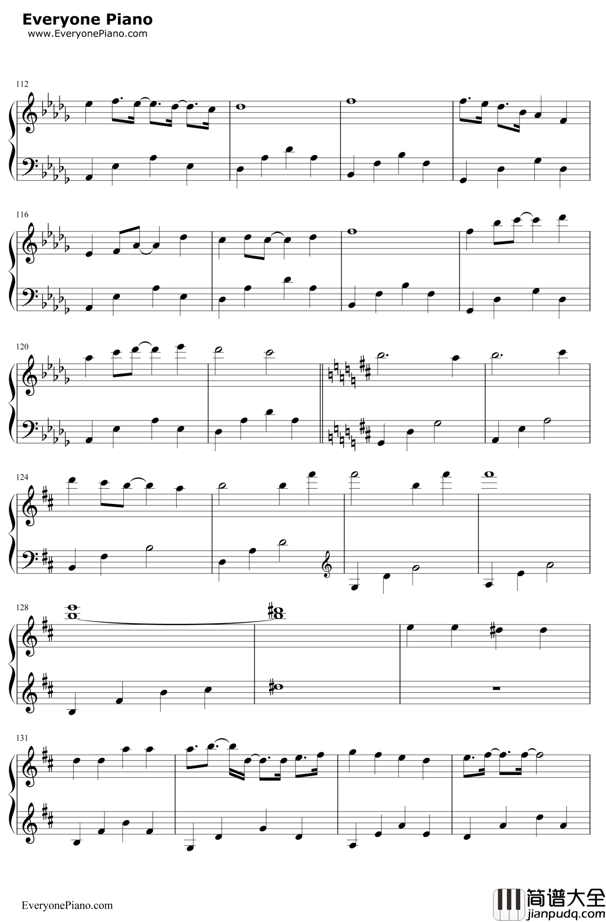 吉原哀歌钢琴谱_亚沙_重音TETO