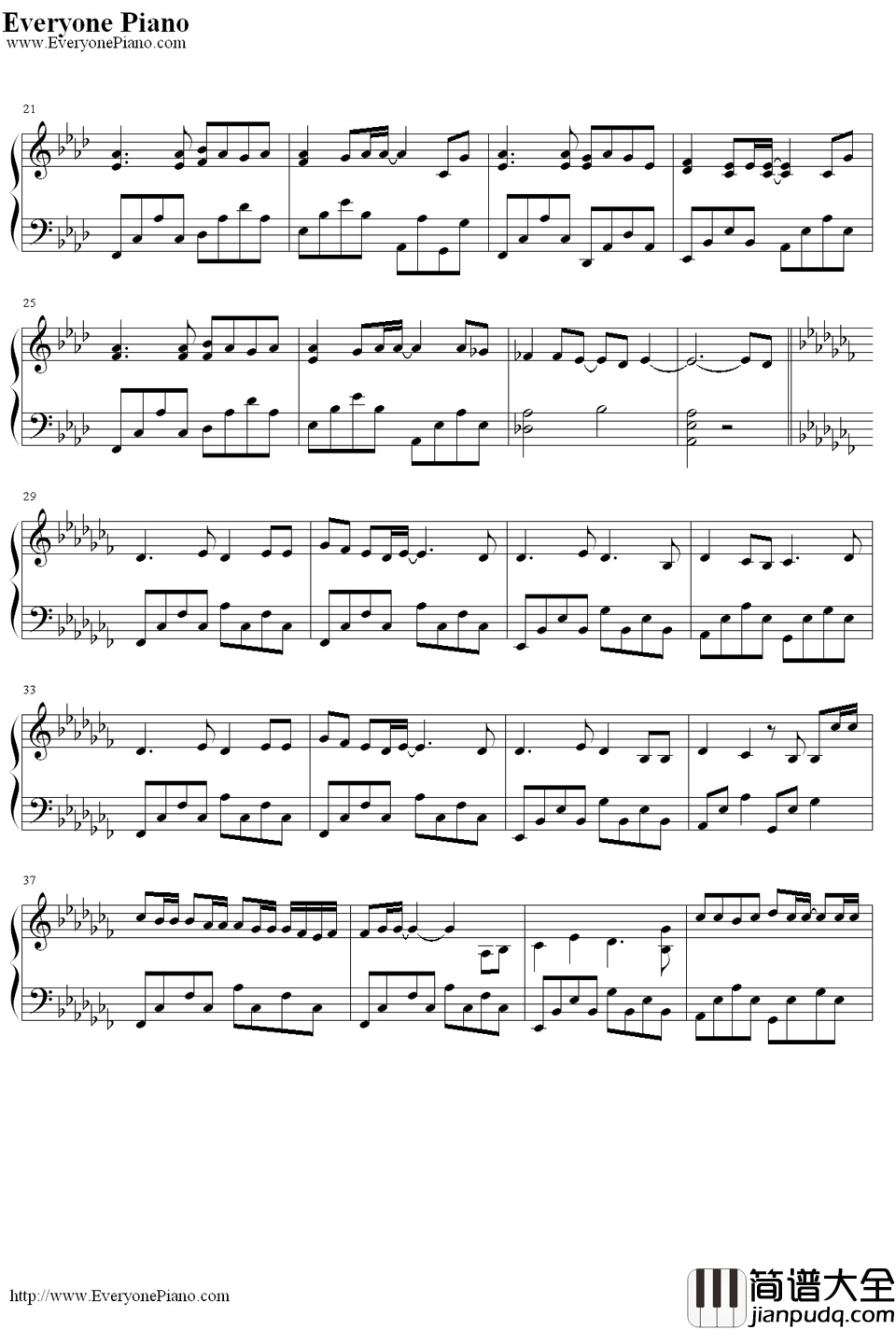 君が光に変えて行く钢琴谱_梶浦由记__空之境界第二章杀人考察(前)_片尾曲