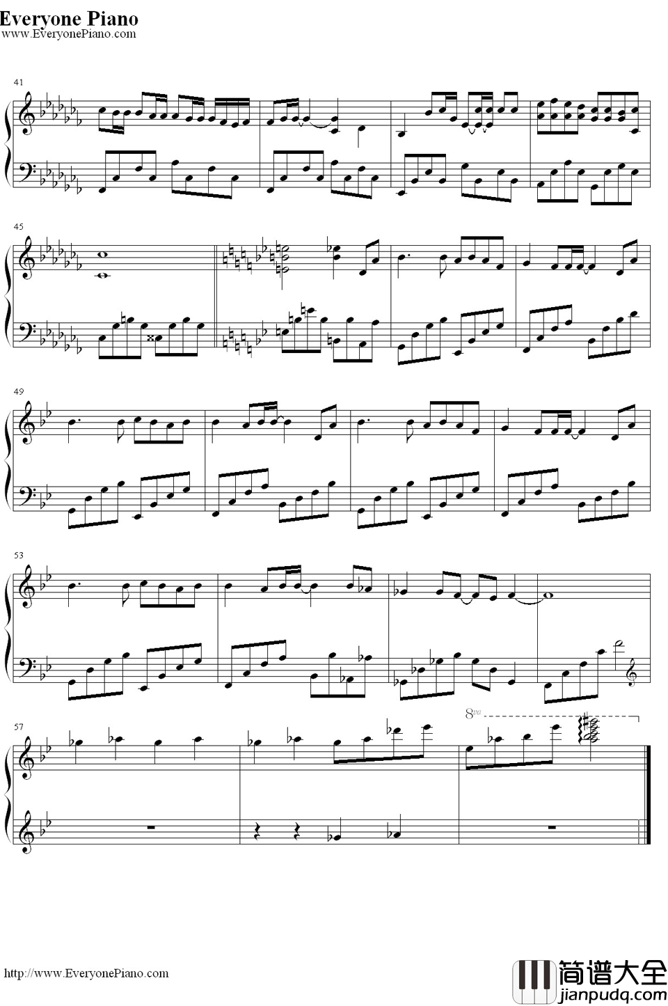 君が光に変えて行く钢琴谱_梶浦由记__空之境界第二章杀人考察(前)_片尾曲