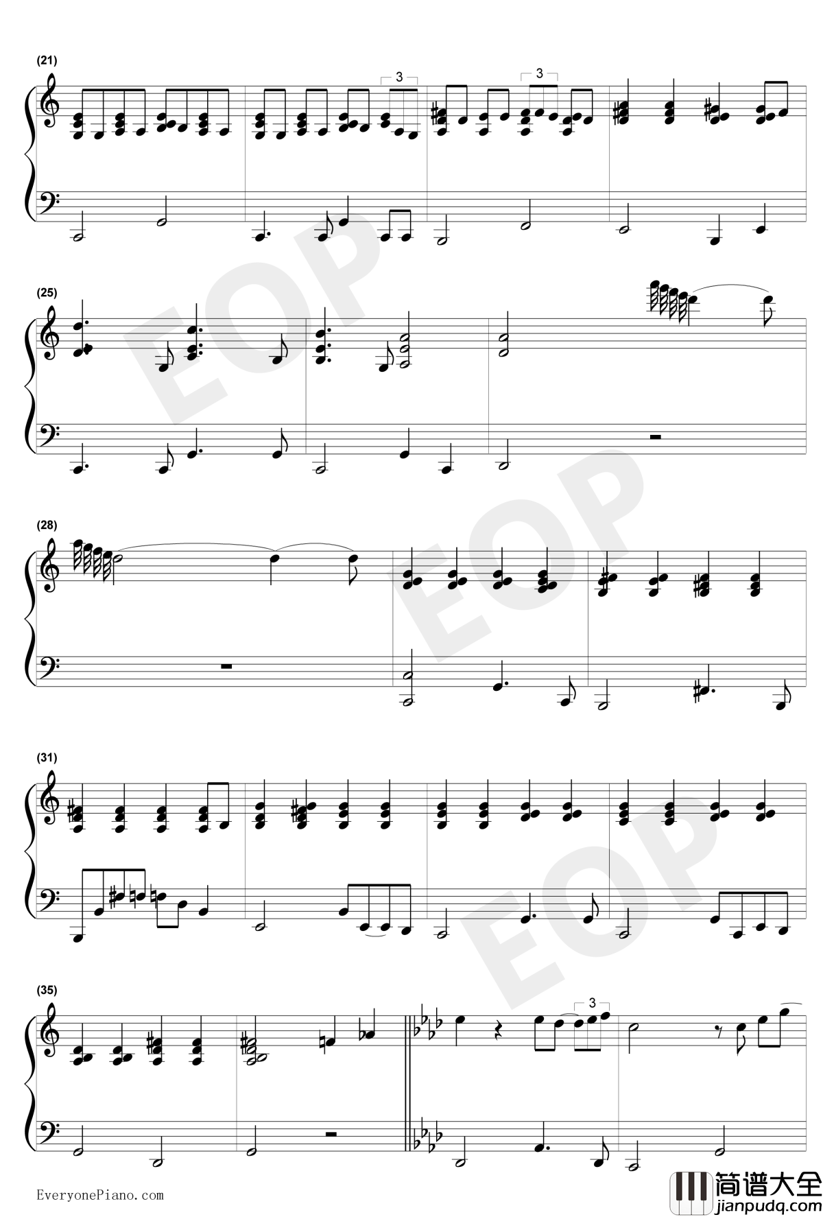 Close_to_You钢琴伴奏版钢琴谱_卡朋特TheCarpenters_ClosetoYou钢琴伴奏版