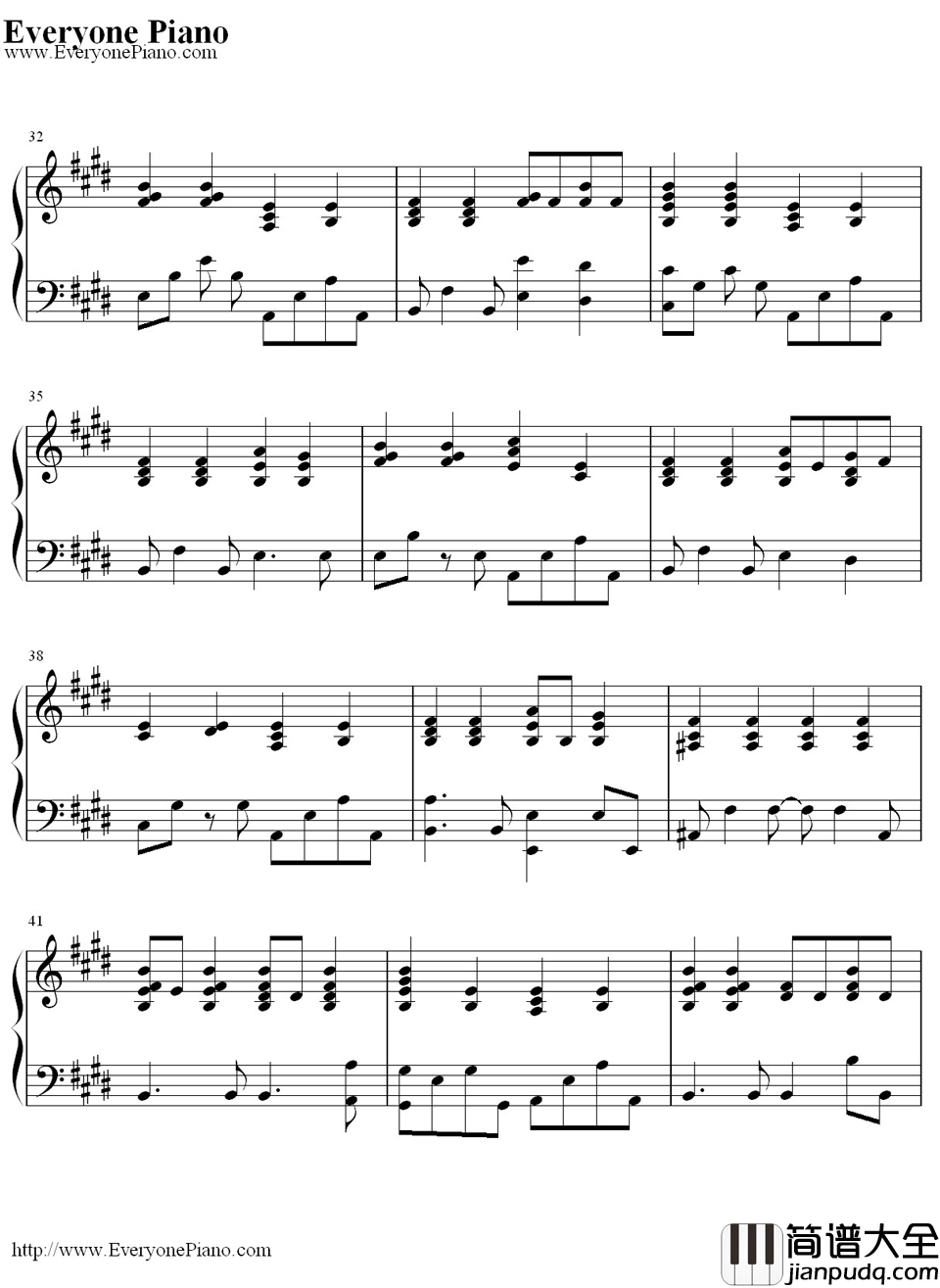 天使たちのメロディー钢琴谱_川岛爱川嶋あい_川嶋あい