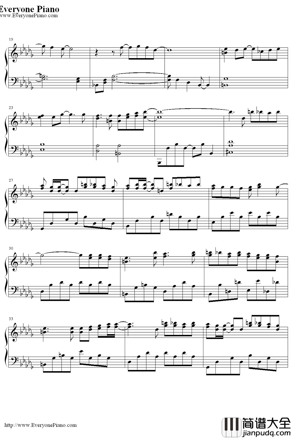 瞳のこたえ(血色之瞳的未来)钢琴谱_Noria__神幻拍档07GHOST_ED