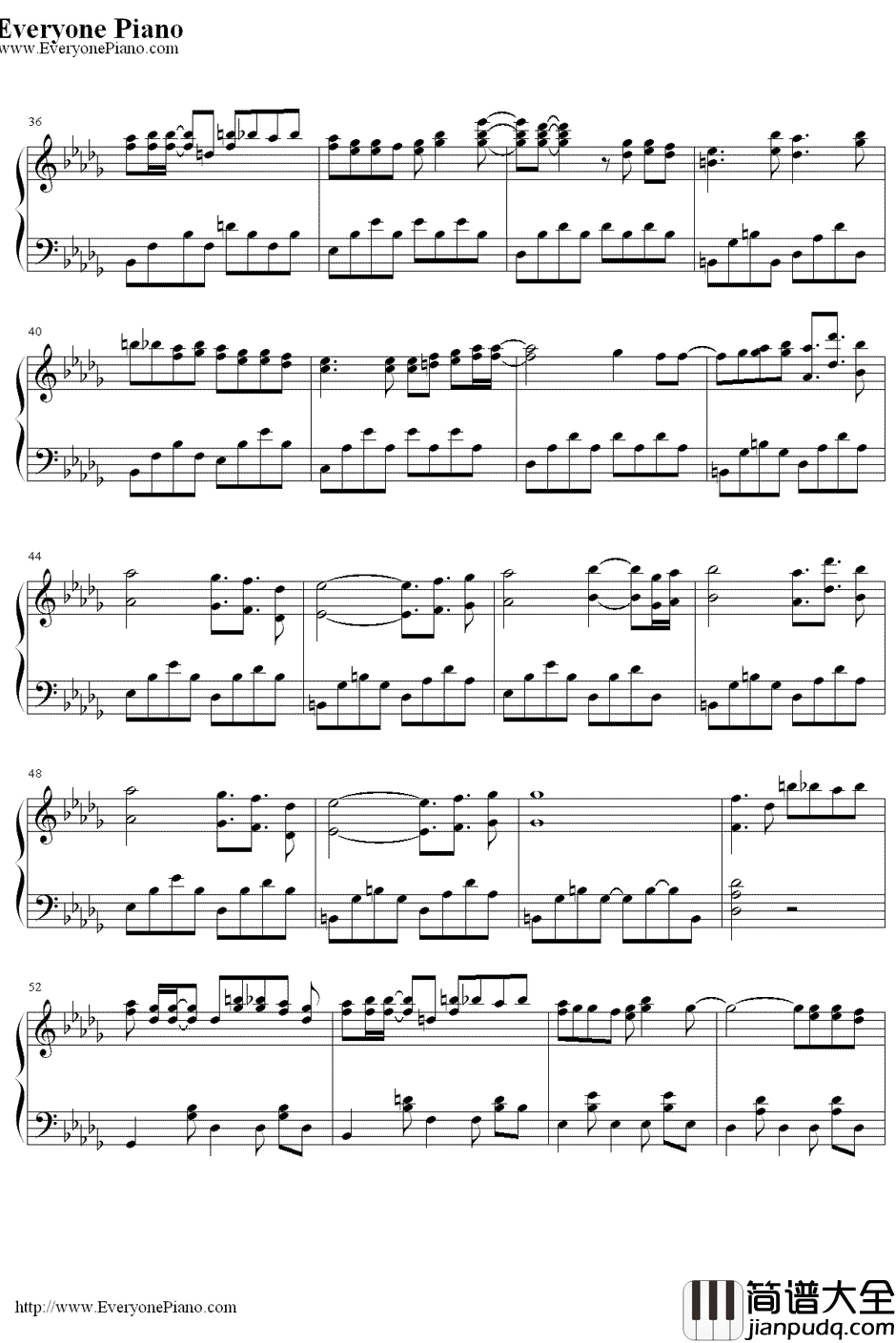 瞳のこたえ(血色之瞳的未来)钢琴谱_Noria__神幻拍档07GHOST_ED