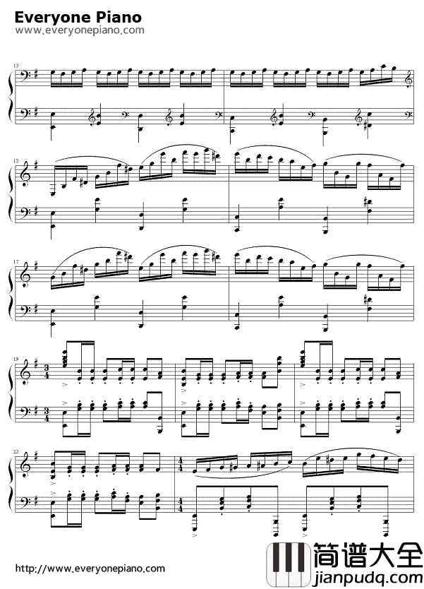 secret(慢板)钢琴谱_周杰伦_secret(慢板)