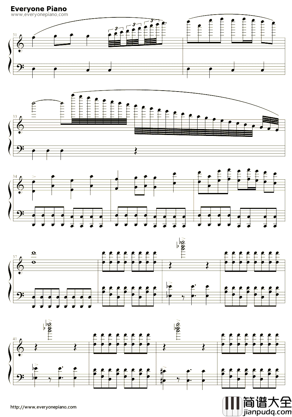 死亡华尔兹简易版钢琴谱_JohnArthurStump_死亡华尔兹简易版