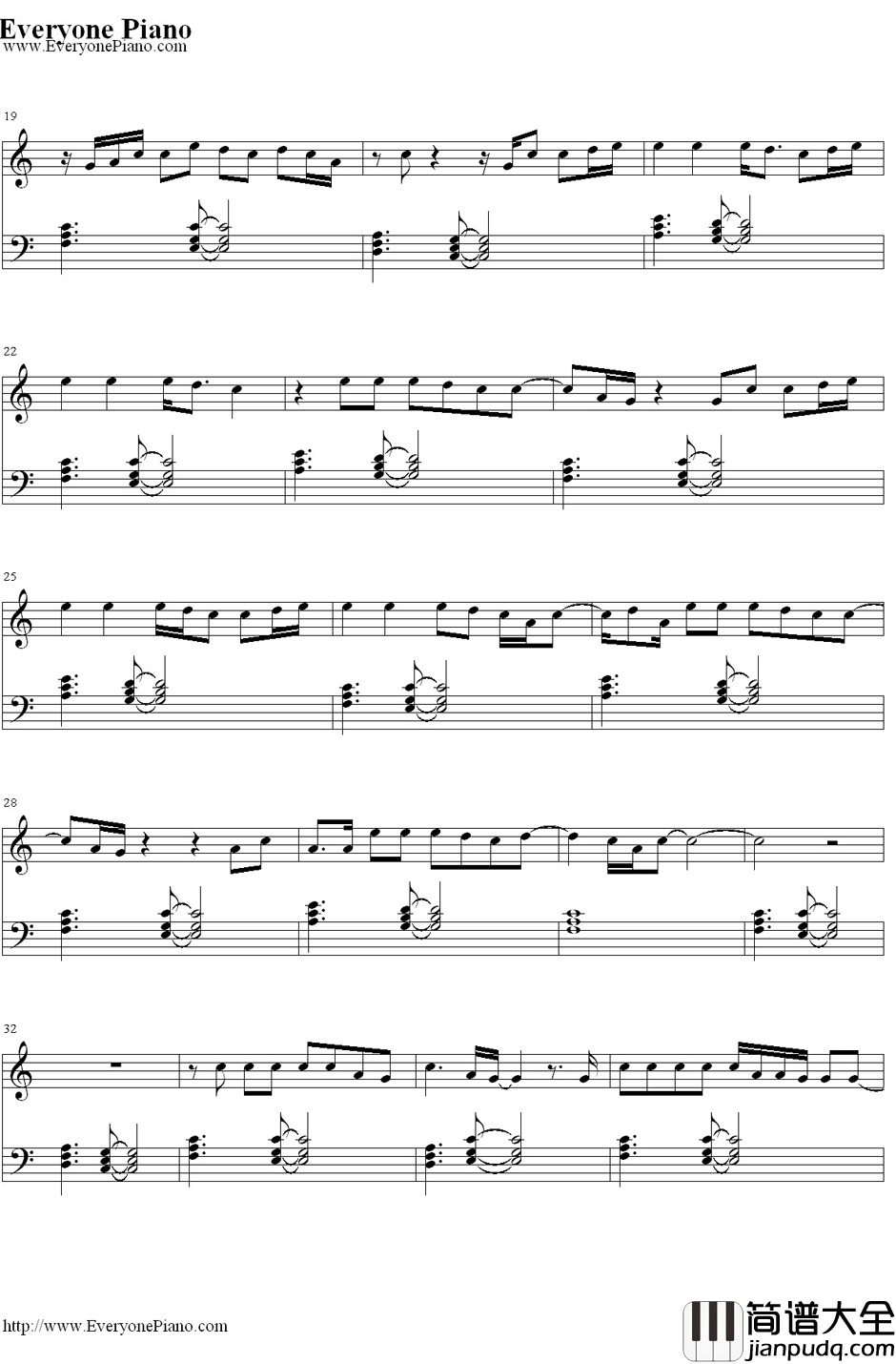 Wanted钢琴谱_HunterHayes