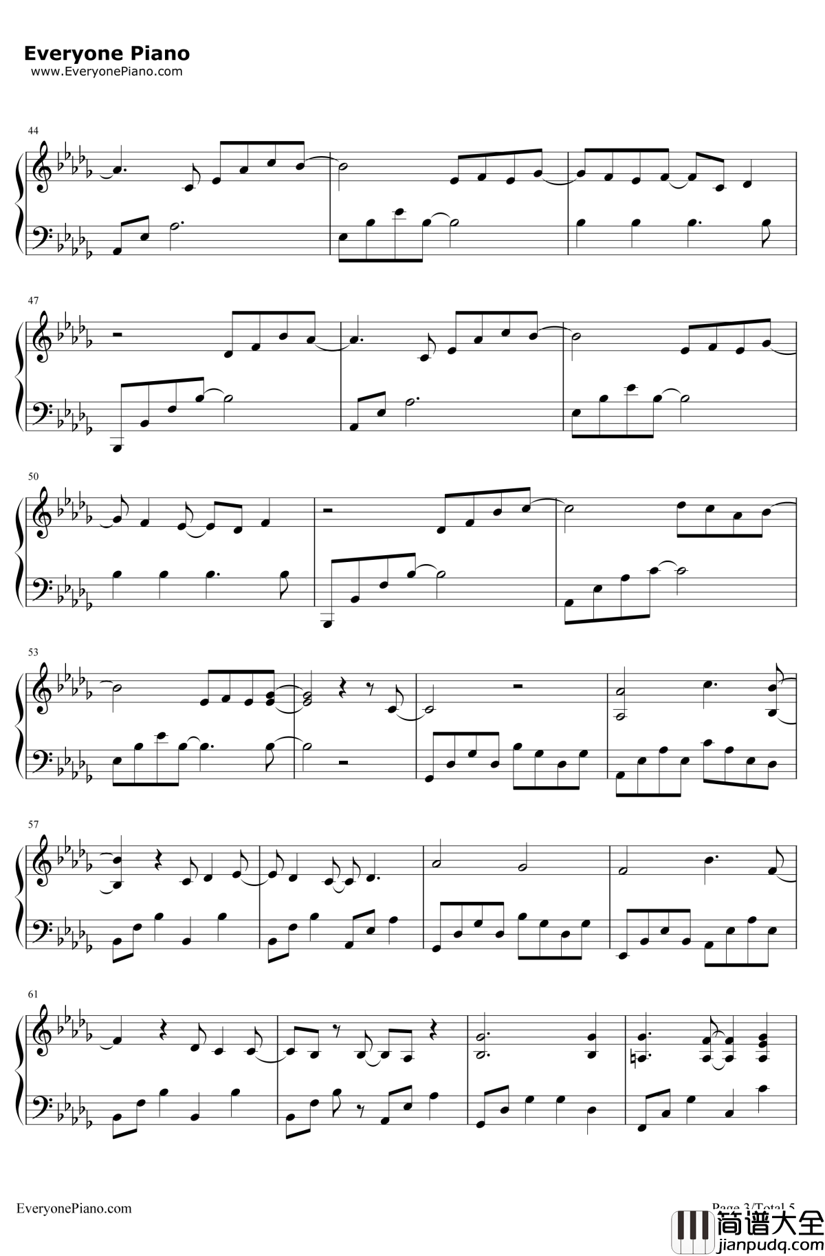 Lithium钢琴谱_Evanescence