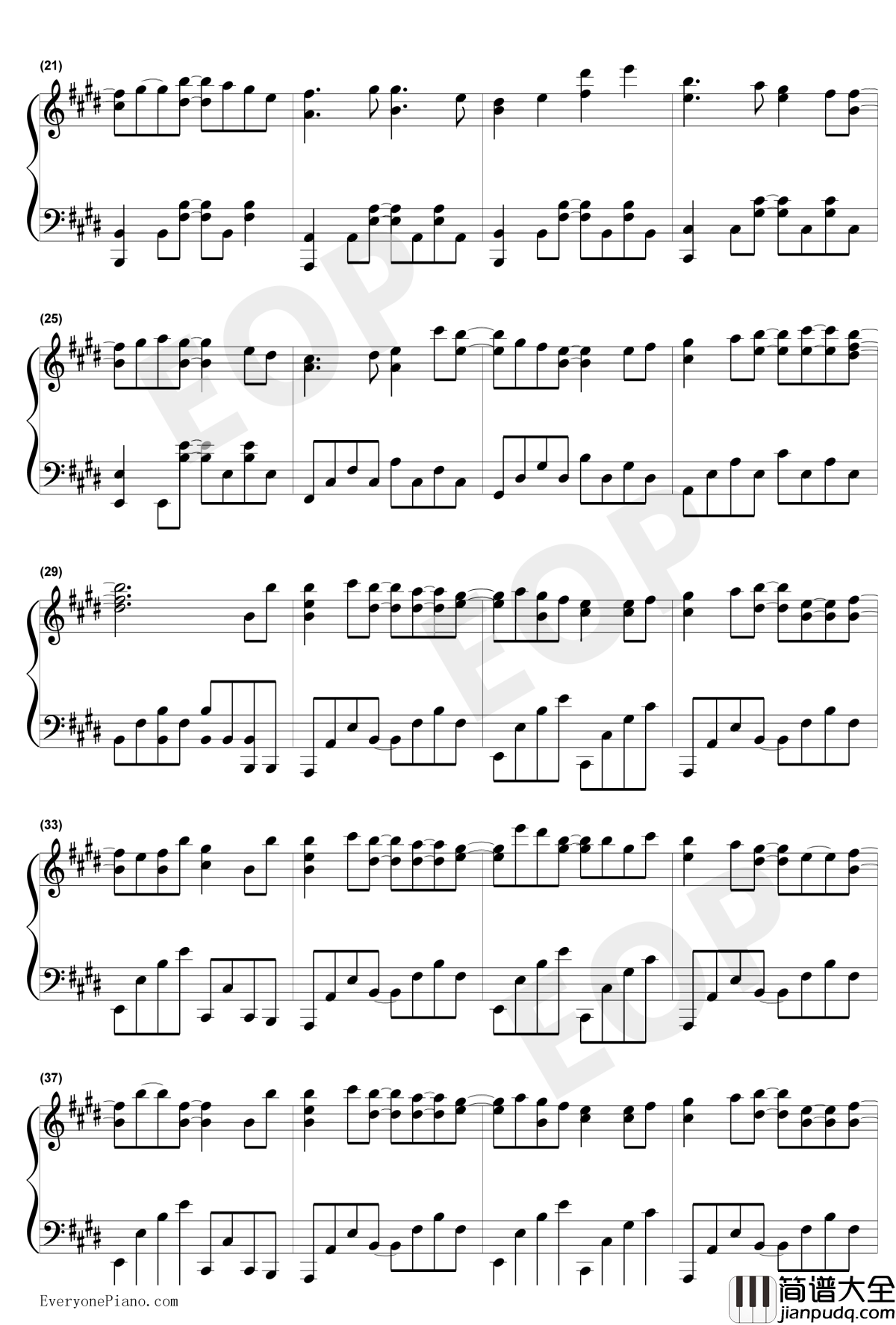 Irony钢琴谱_ClariS__我的妹妹哪有这么可爱!_片头曲