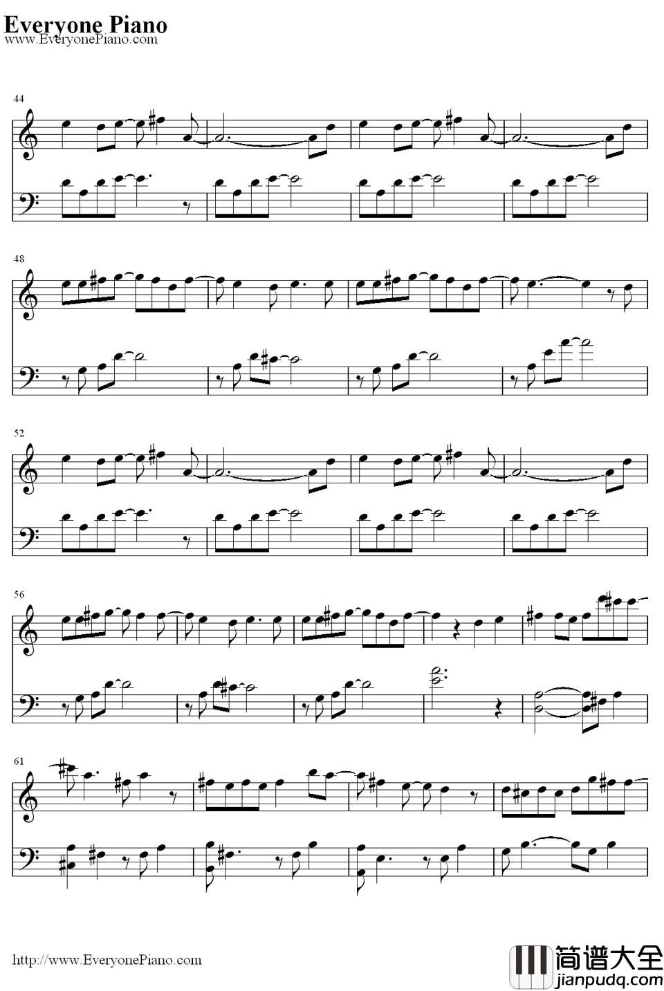 Pretty_Boy钢琴谱_M2M