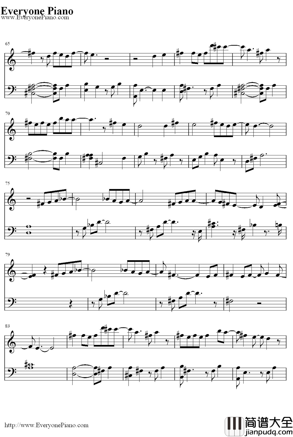 Pretty_Boy钢琴谱_M2M