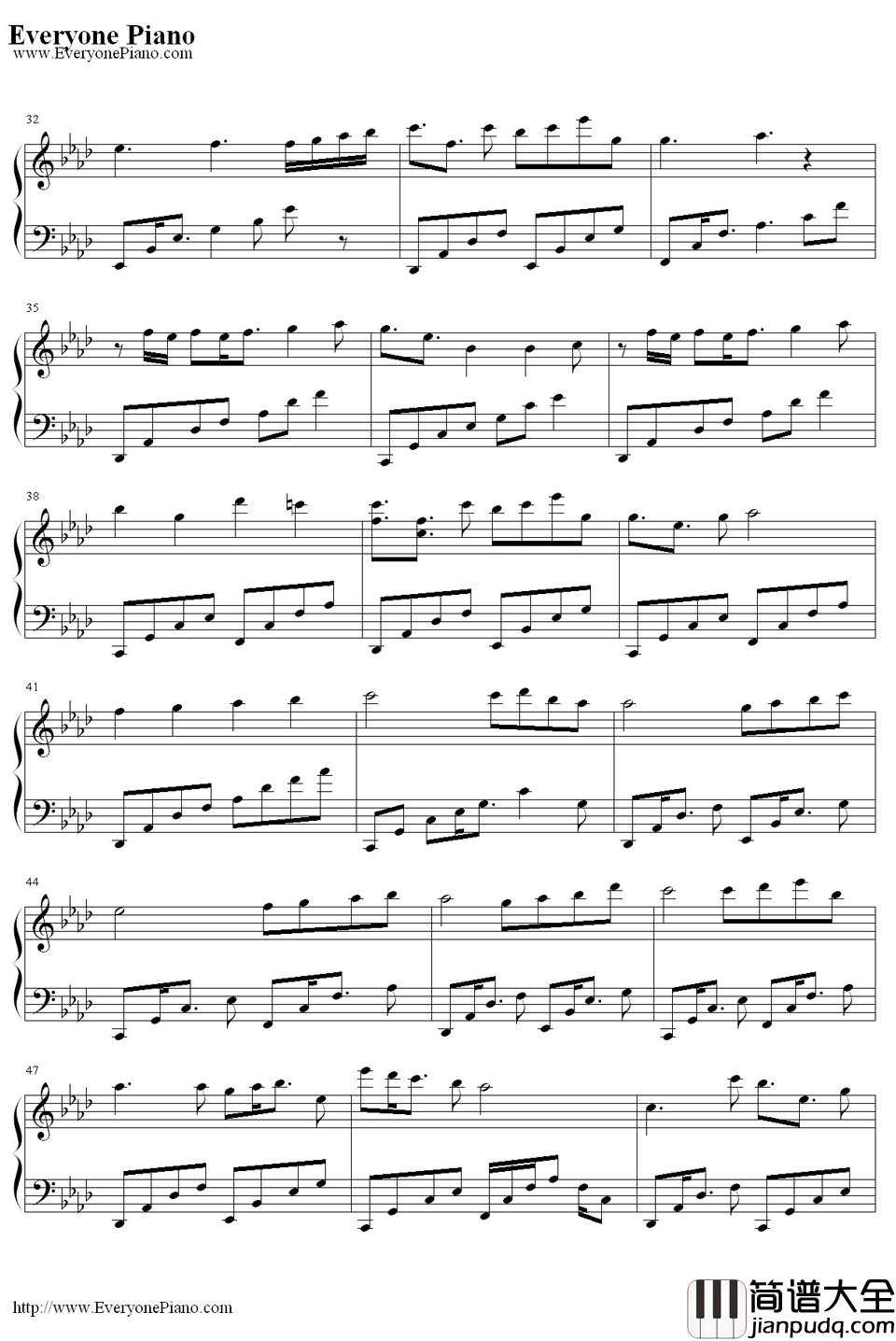 梦、时々钢琴谱_触手猴