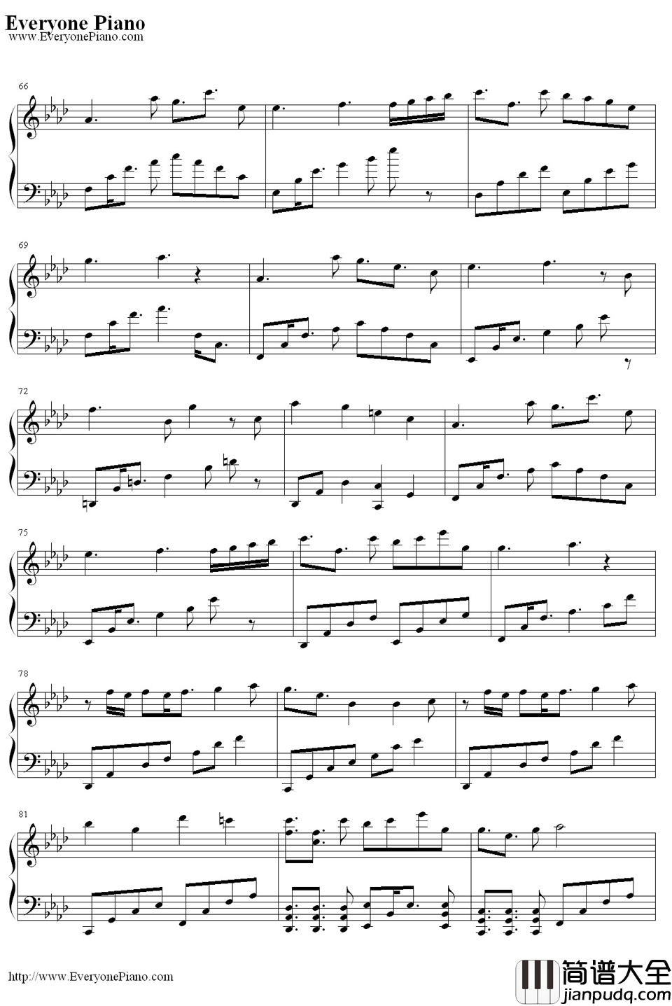 梦、时々钢琴谱_触手猴